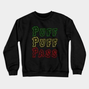 Puff Puff Pass Rasta Smoke Crewneck Sweatshirt